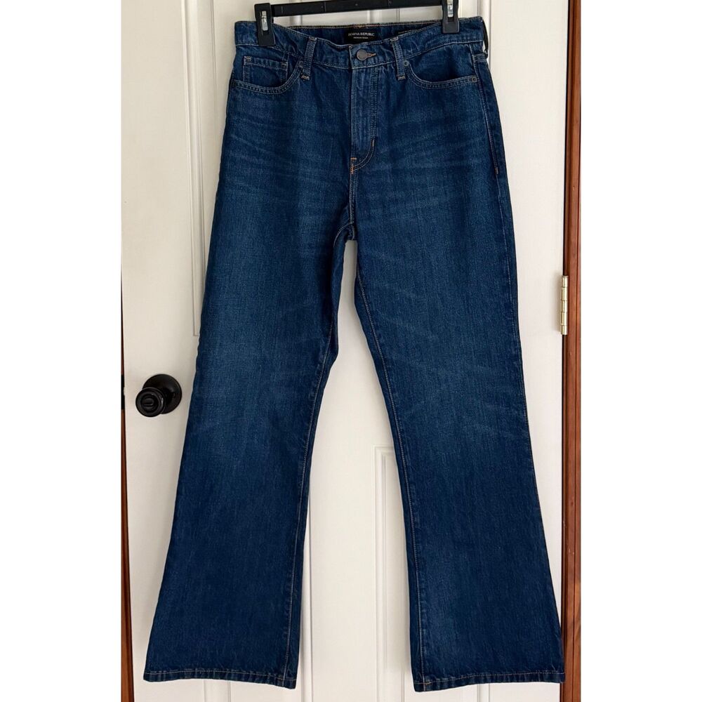 Banana Republic Premium Denim High-Rise Relaxed Boot Cut size 28